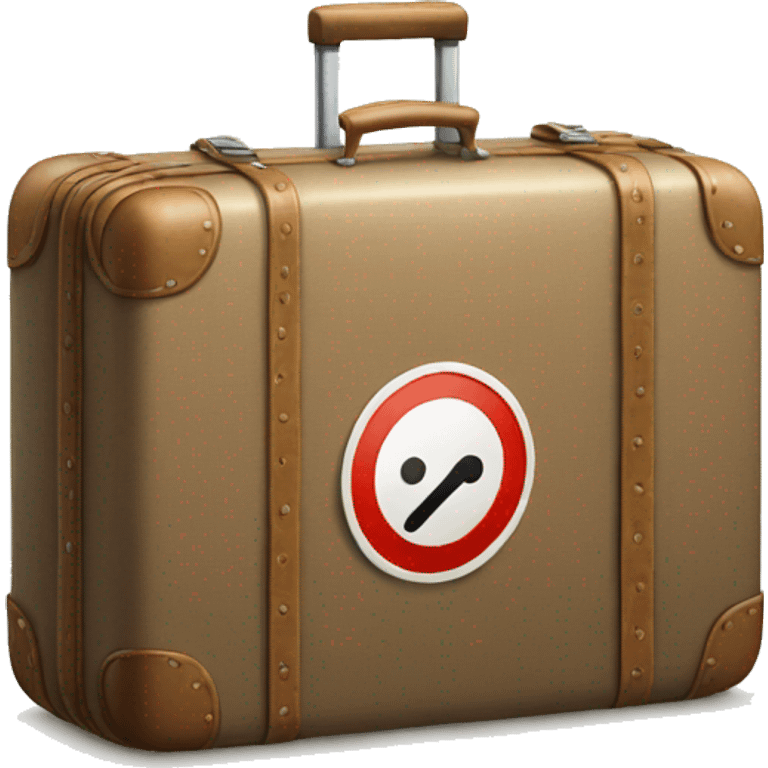 suitcase with prohibition sign emoji