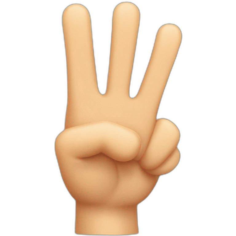 Thumb up, five fingers emoji