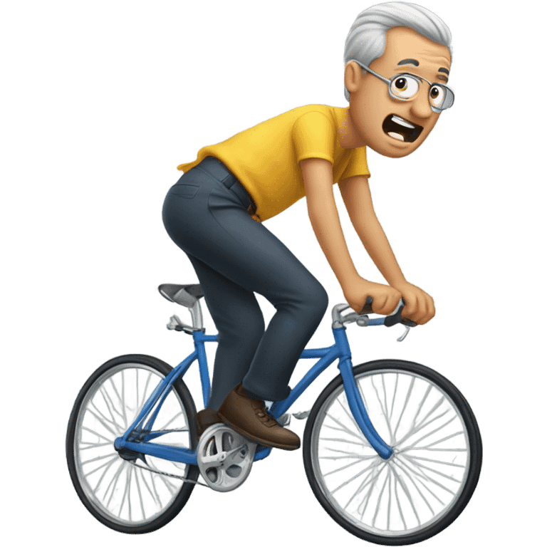 Man, what's a toupee farts while walking on a bicycle upside down￼ emoji