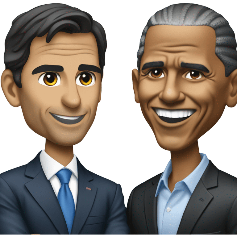 Rafa Nadal besando a Obama emoji