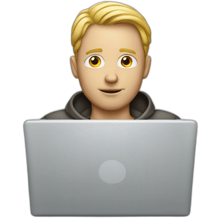 white man laptop emoji