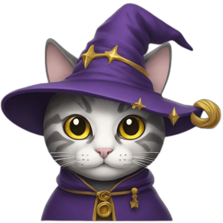 Cat wizard emoji