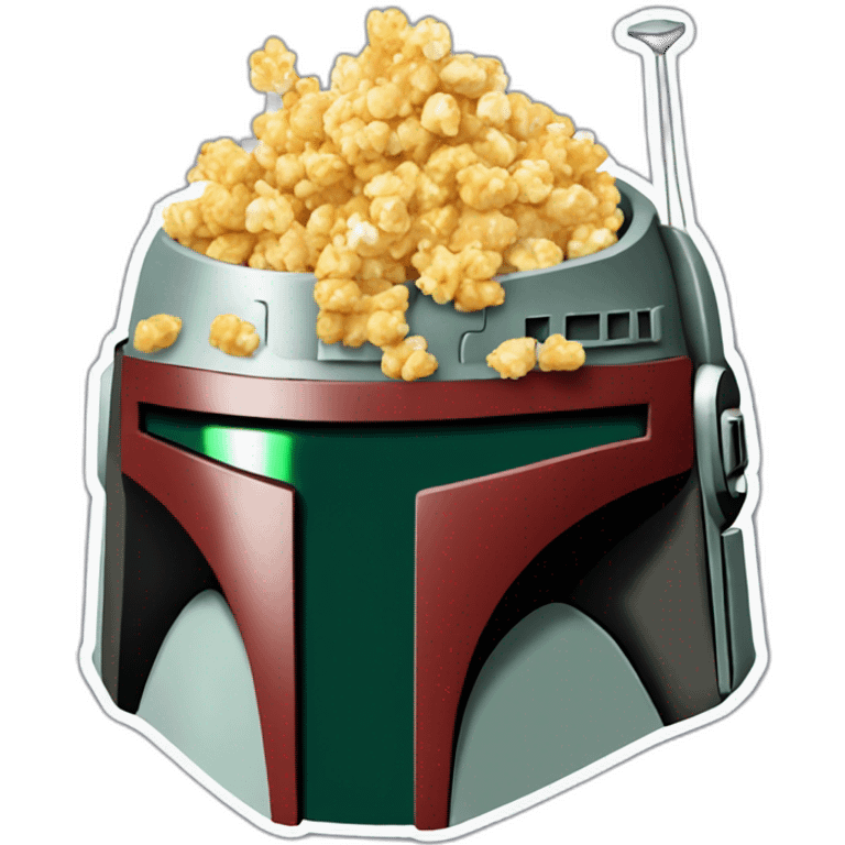  Boba Fett pop corn emoji