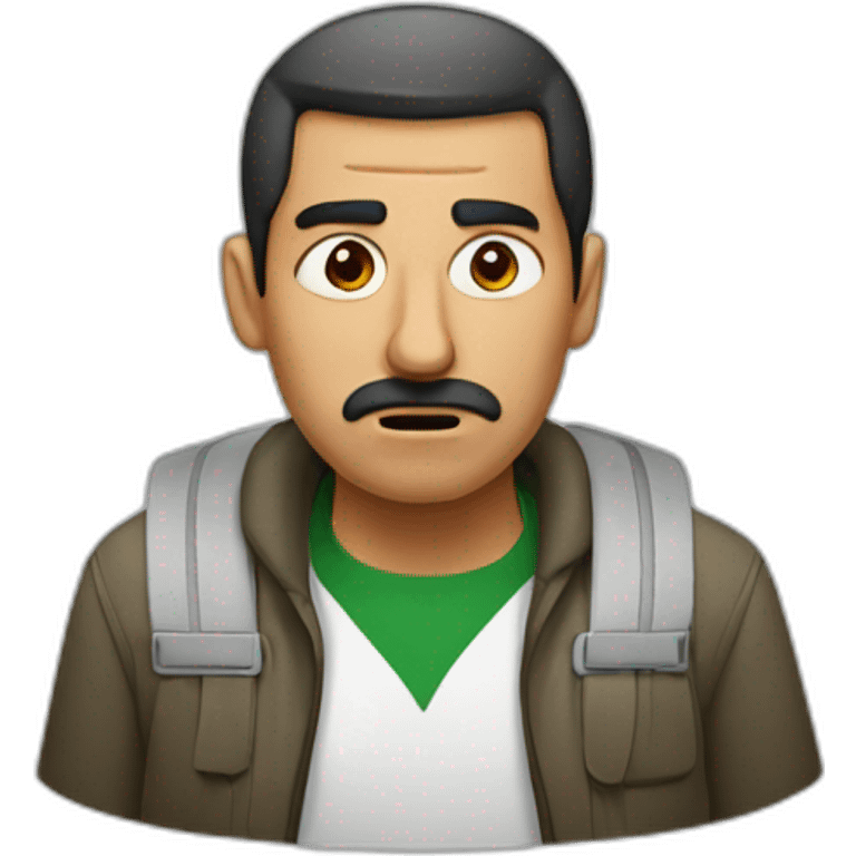 Irritated Algerian man emoji