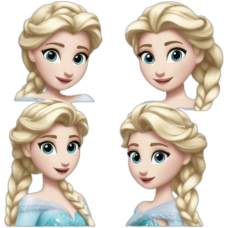 Elsa et Anna emoji