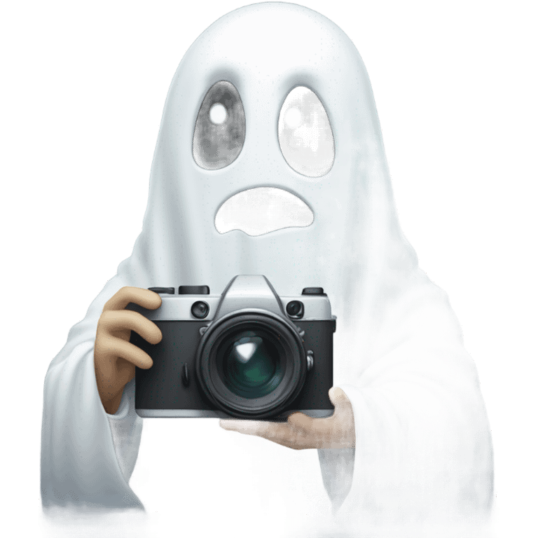 Ghost with a camera emoji