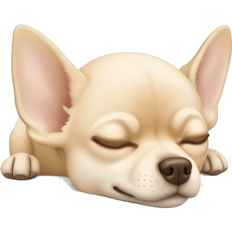 Sleeping all beige Chihuahua   emoji