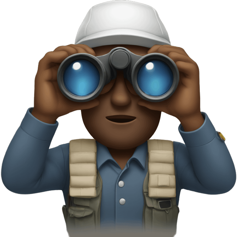 Man with binoculars emoji