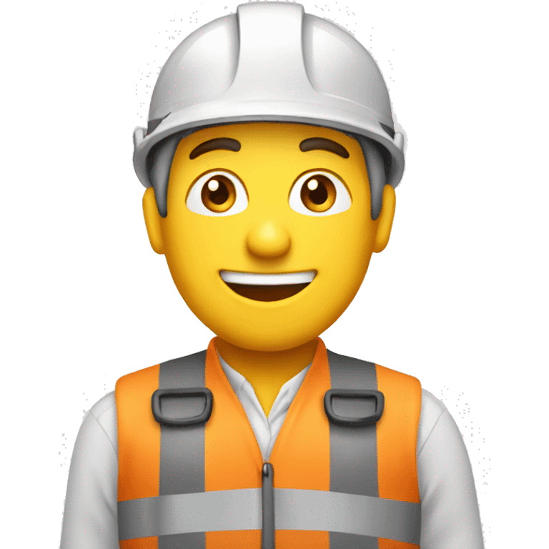 Engineer emoji with document smiling emoji