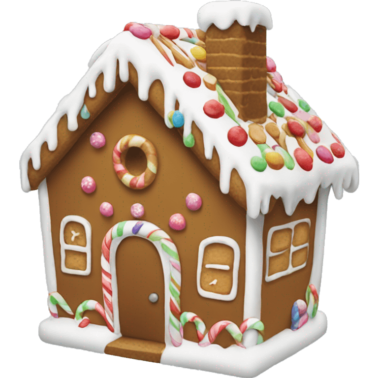 Gingerbread house emoji