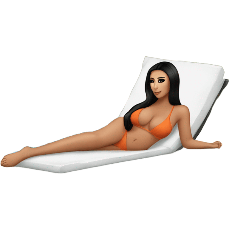 kim kardashian in pool emoji