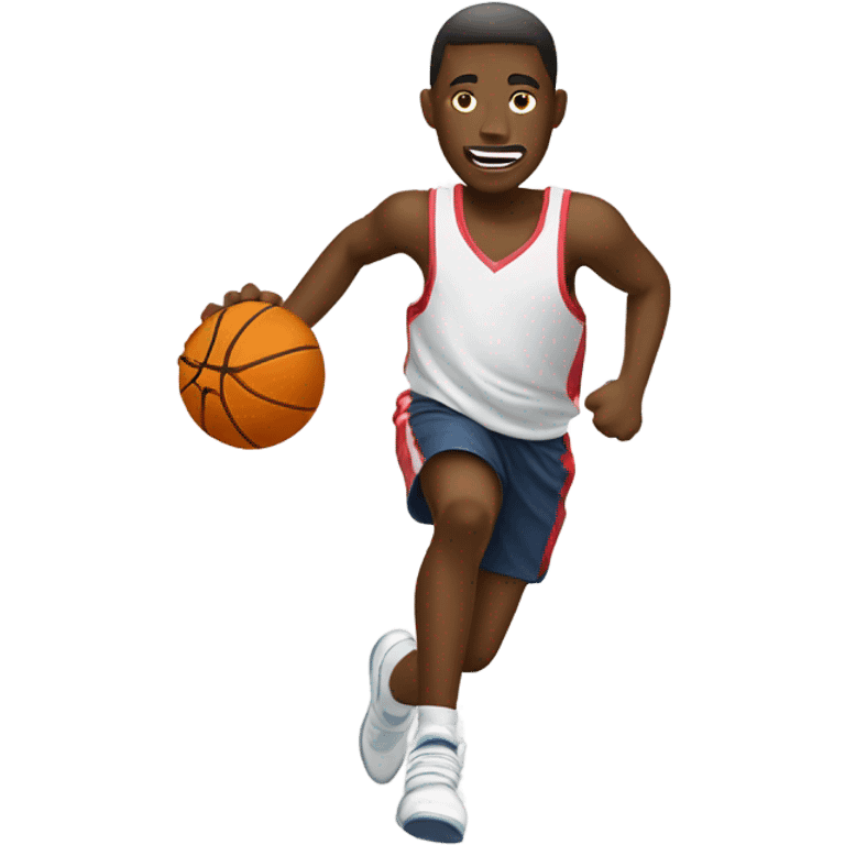 Basketball running emoji