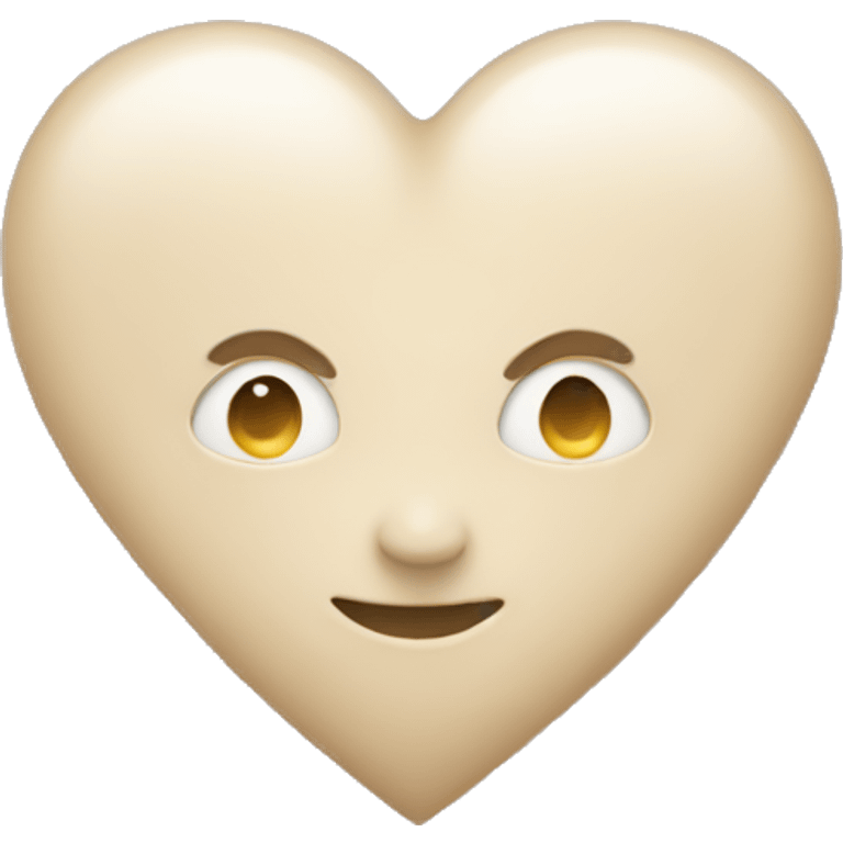 Light Beige heart emoji