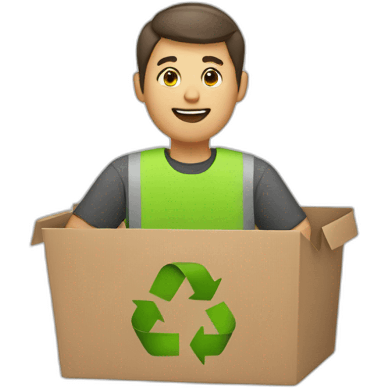 man recycling emoji