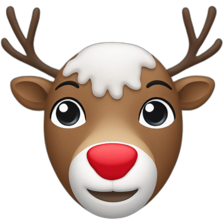 Christmas reindeer emoji