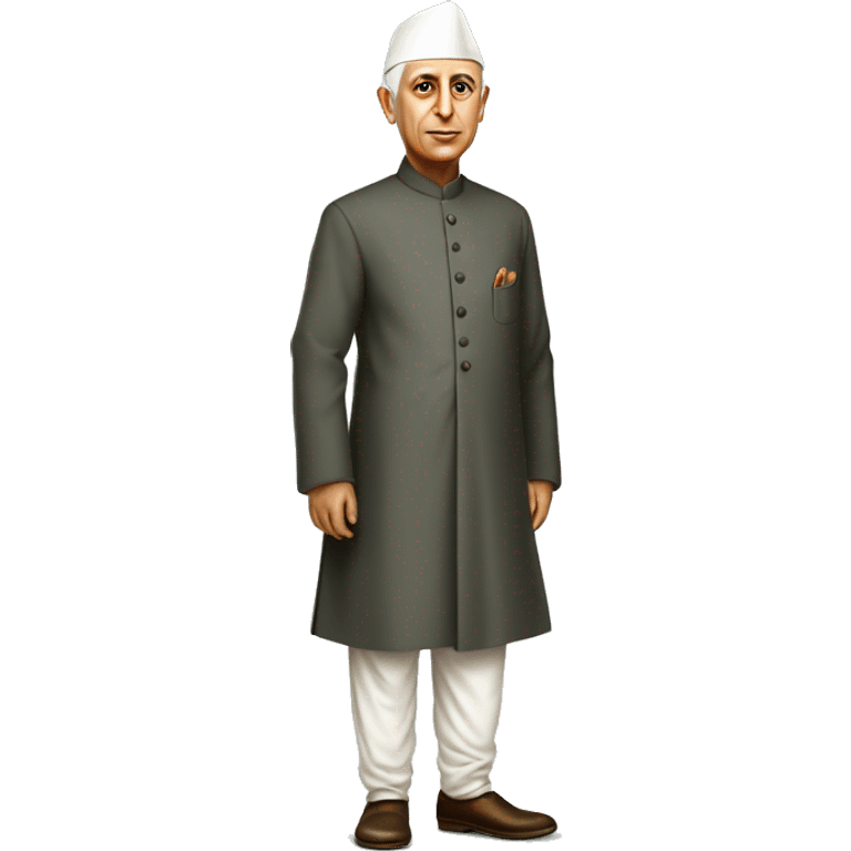 Pandit jawaharlal Nehru standing full body emoji