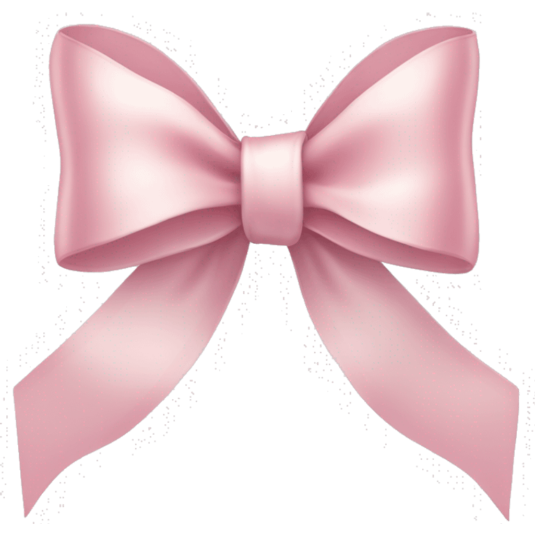 light pink ribbon bow emoji