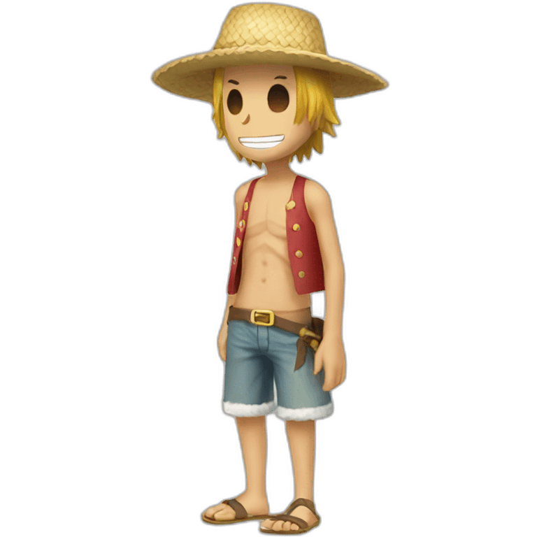 Les chapeau de paille de one piece emoji