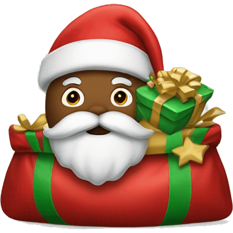 santa’s bag with presents emoji