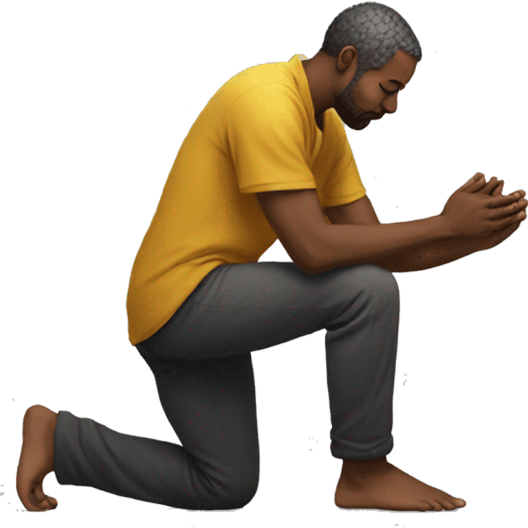 Man praying to god wishnu emoji