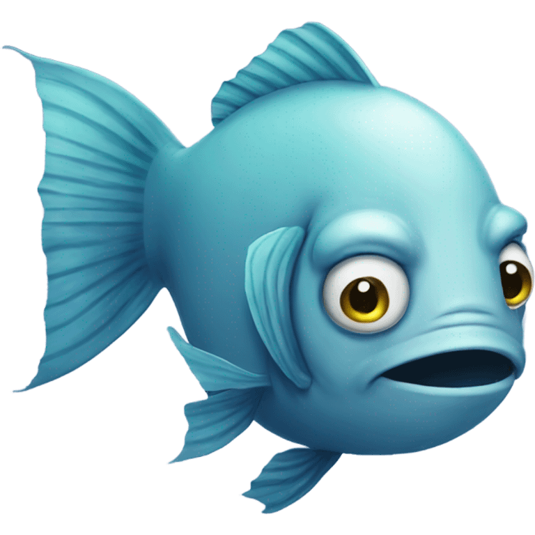 A sad fish emoji