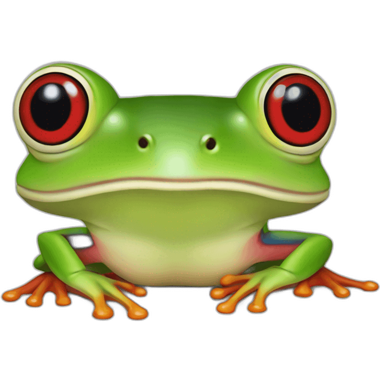 red eyed tree frog emoji