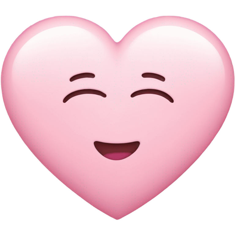 Light pink heart emoji