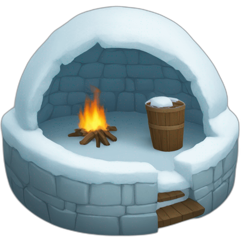 igloo this is fine emoji