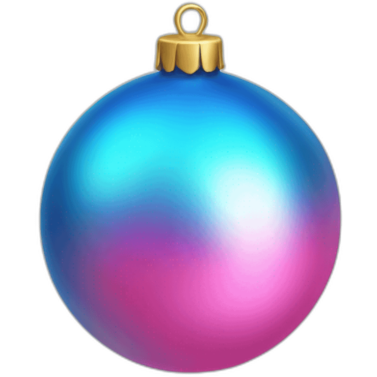 pink blue bauble emoji