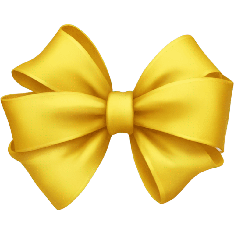 Yellow bow emoji