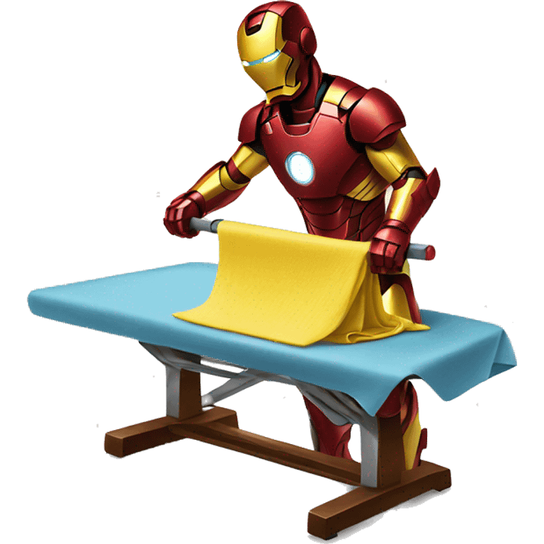 ironman ironing clothes emoji