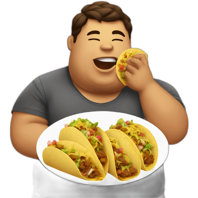 Chubby eating tacos on valentines  emoji