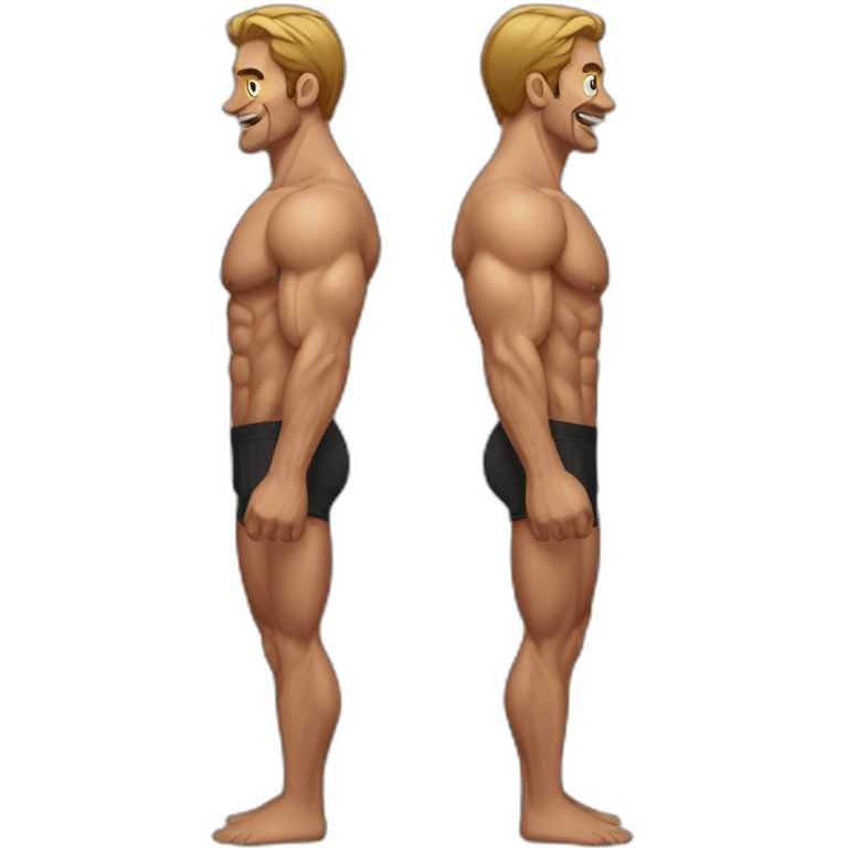 Emoji muscled man emoji