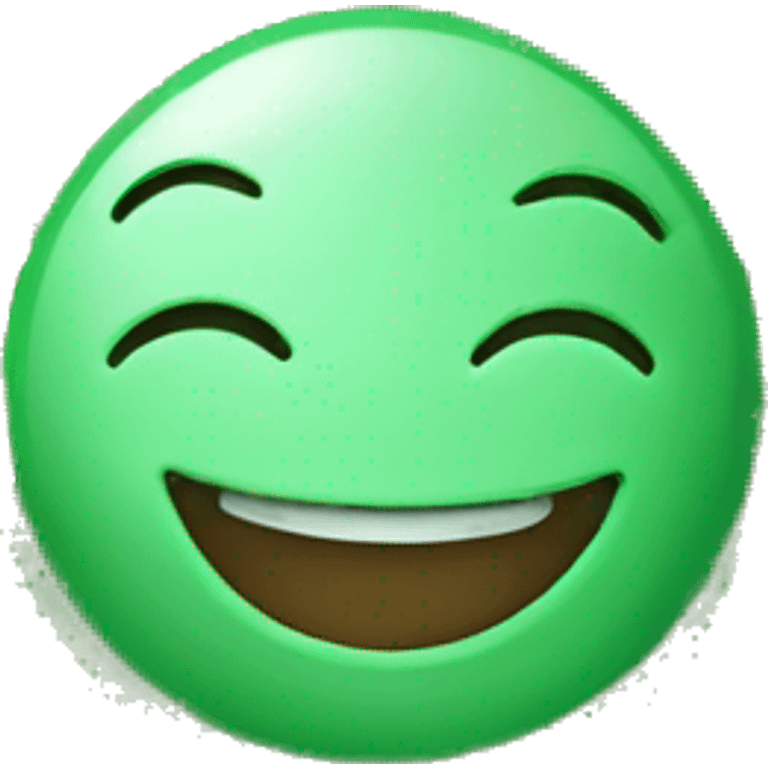 smiling mint leaf emoji