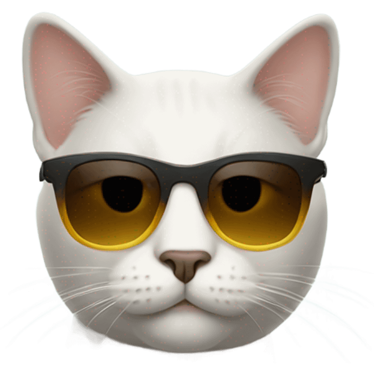 Cat with sunglasses emoji