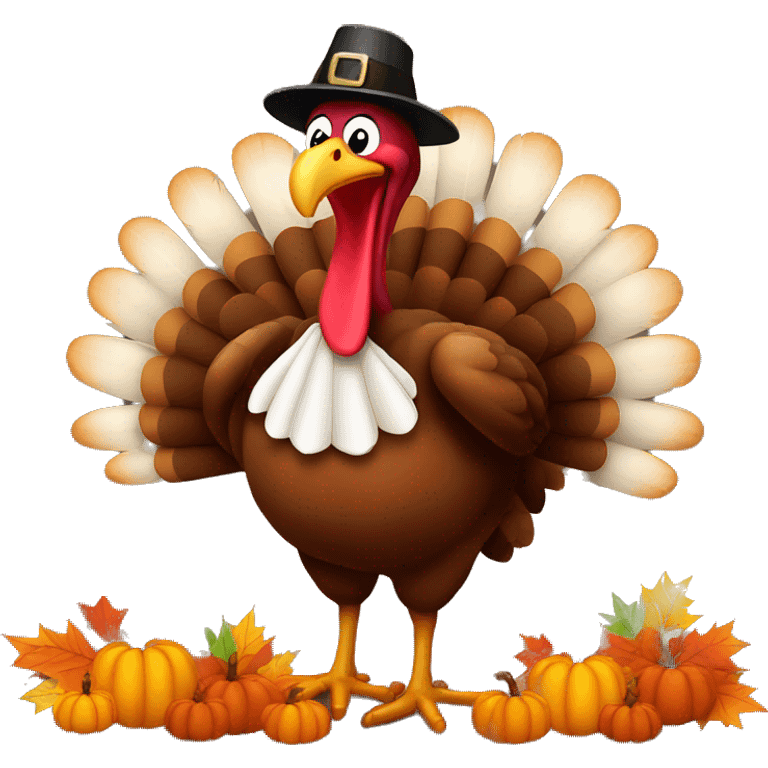 Turkey saying happy thanksgiving  emoji