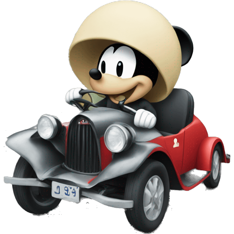 Mickey driving emoji