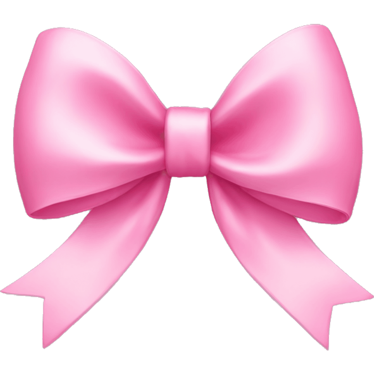 Cute pink bow emoji