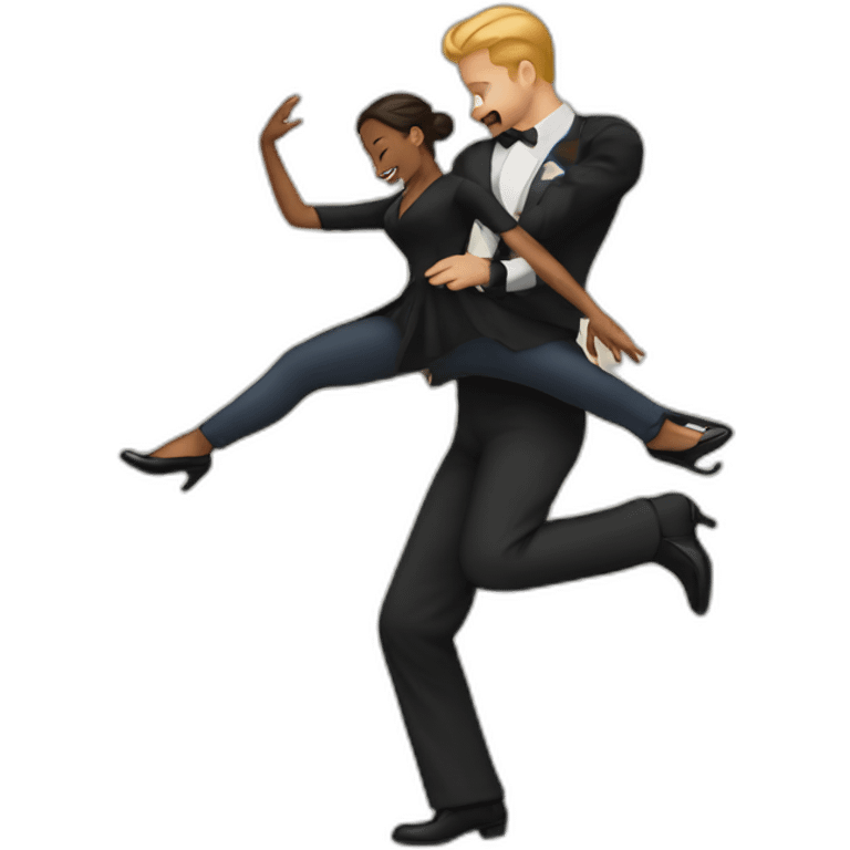 swing dancing emoji