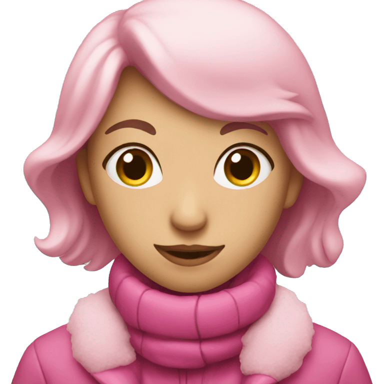 Winter pink  emoji