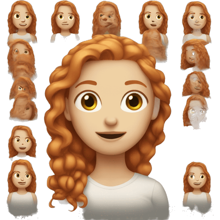 ginger girl emoji