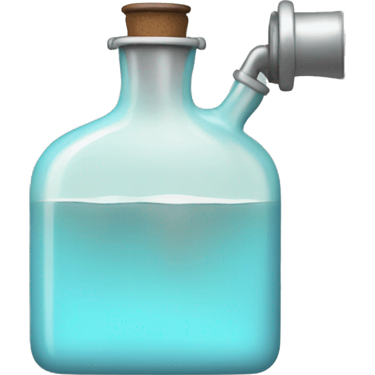 flask with liquid pastel blue emoji