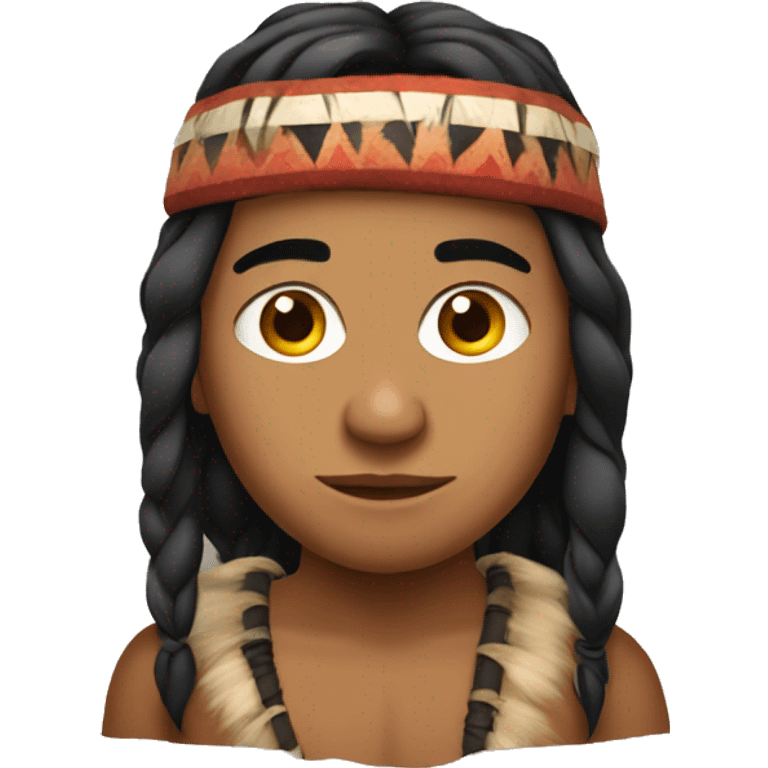 indigenous guy on indigenous firl emoji