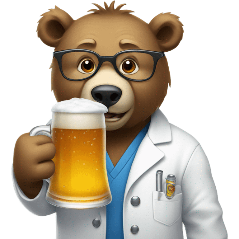 Dr.Bear beer  emoji