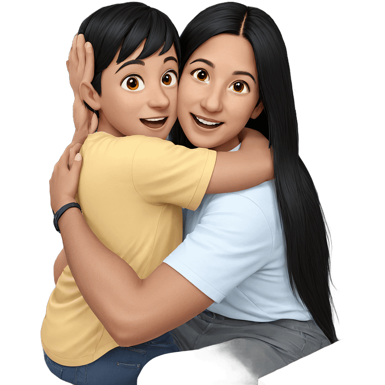 happy moments together indoors emoji