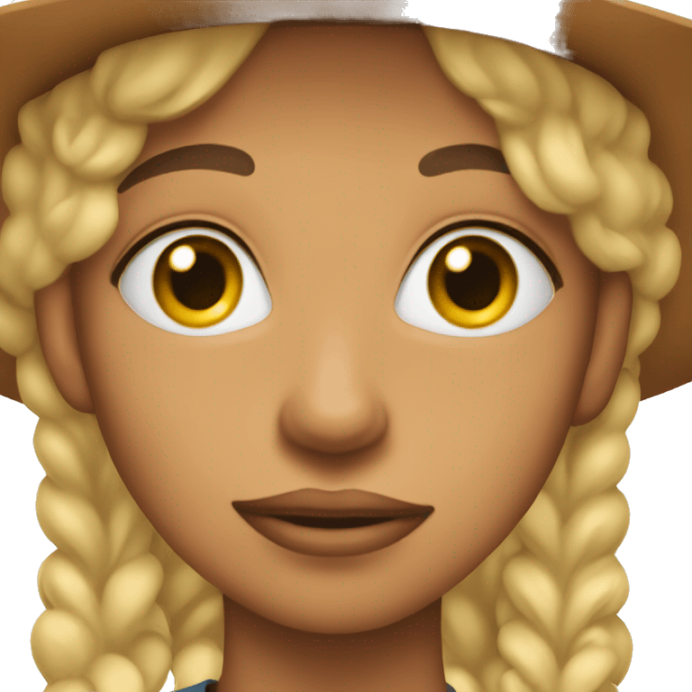 Cowboy emoji but it’s a girl with big lashes emoji