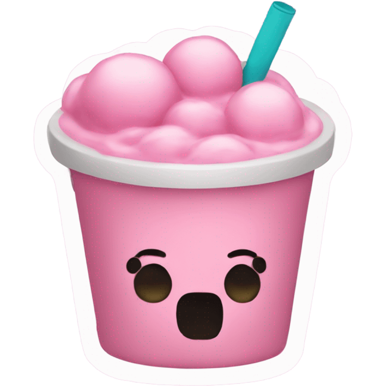 pink boba emoji