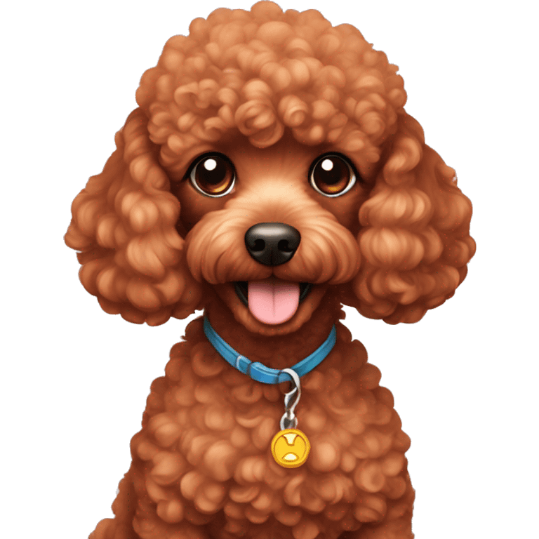 Red toy poodle emoji