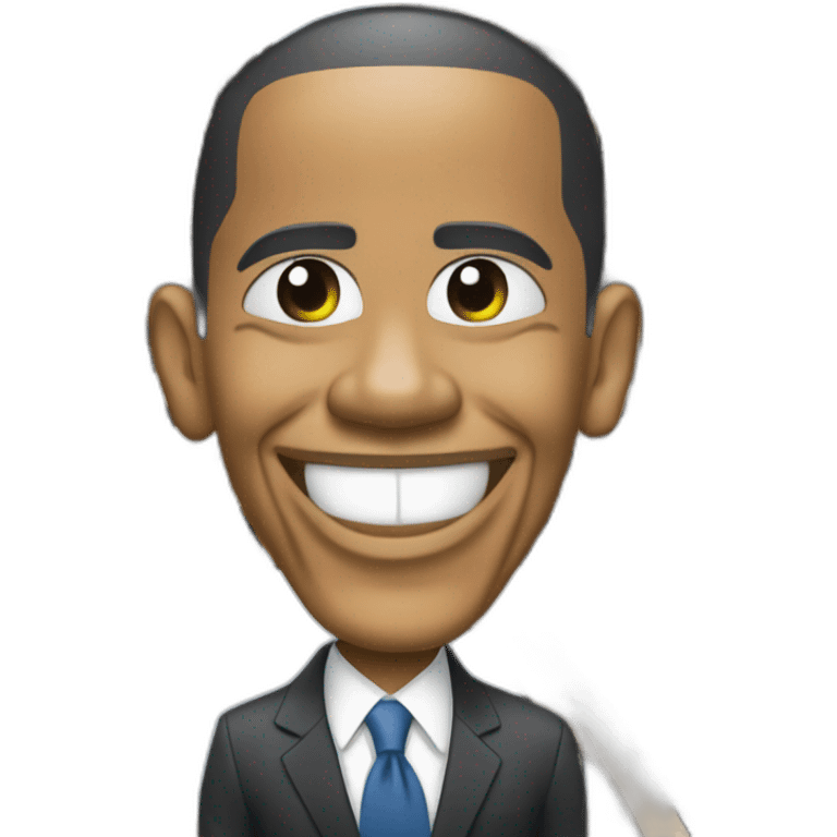 Barack Obama dans la tour Eiffel emoji