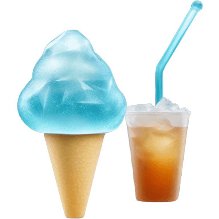 frozen tea on a stick emoji